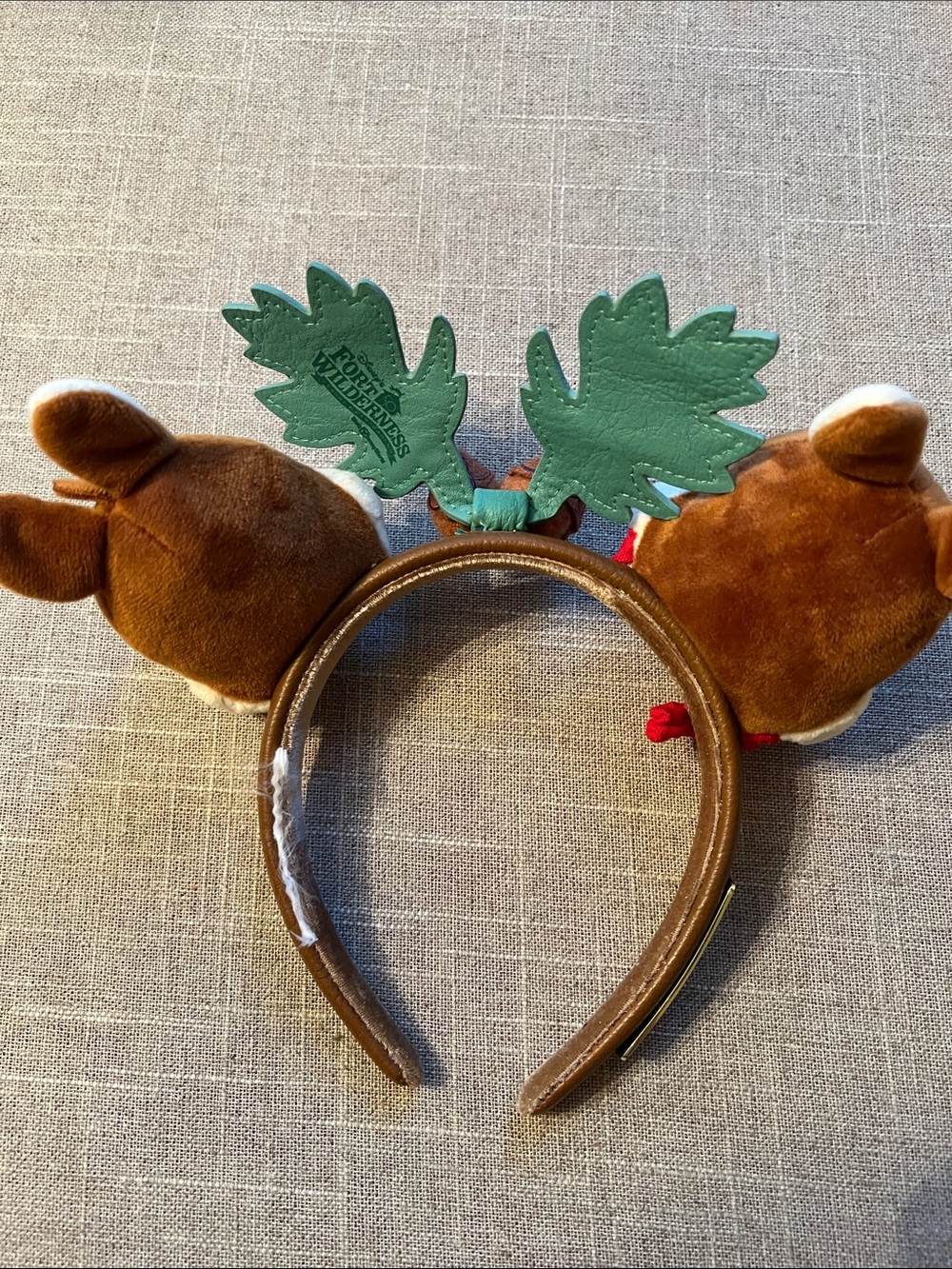 Loungefly Chip 'n' Dale Plush Fort Wilderness Mickey Ear Headband - Picture 6 of 7